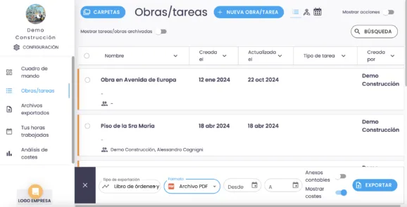 Crea tus informes con un solo clic