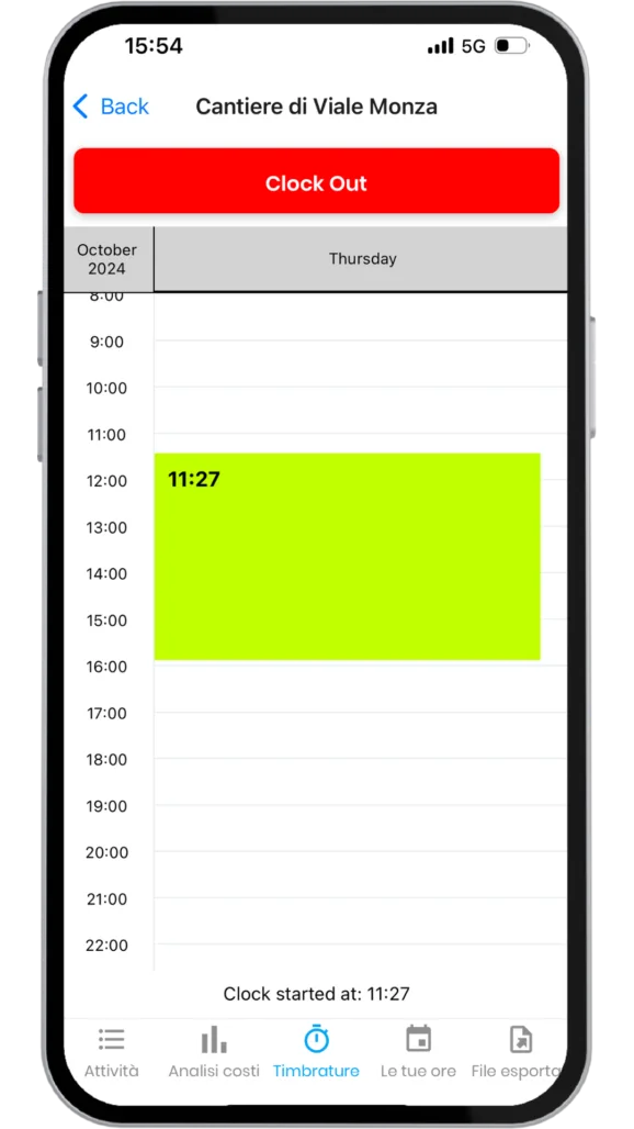 Gestisci le ore del personale e le timbrature
