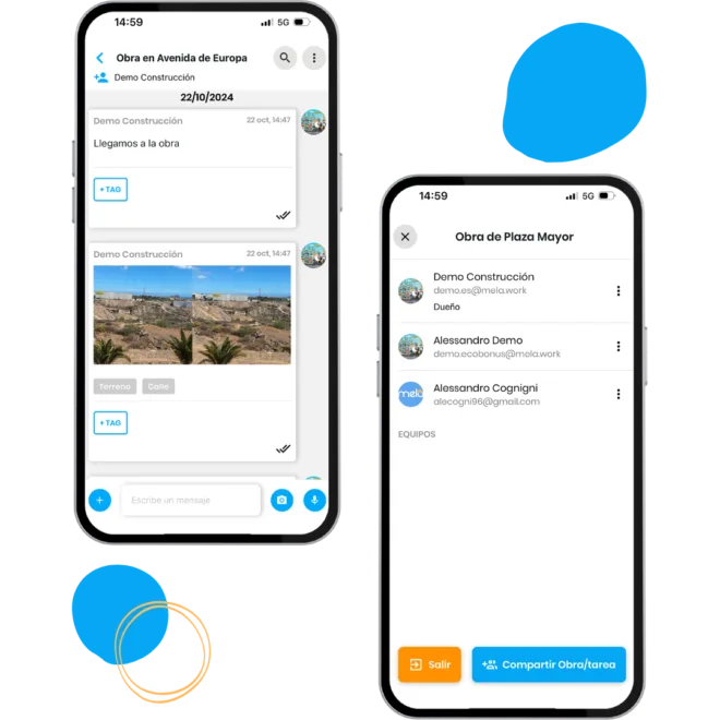 Crea tu chat de obra