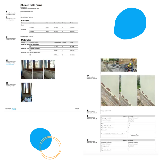 Exporta tus informes o el Diario de Obra