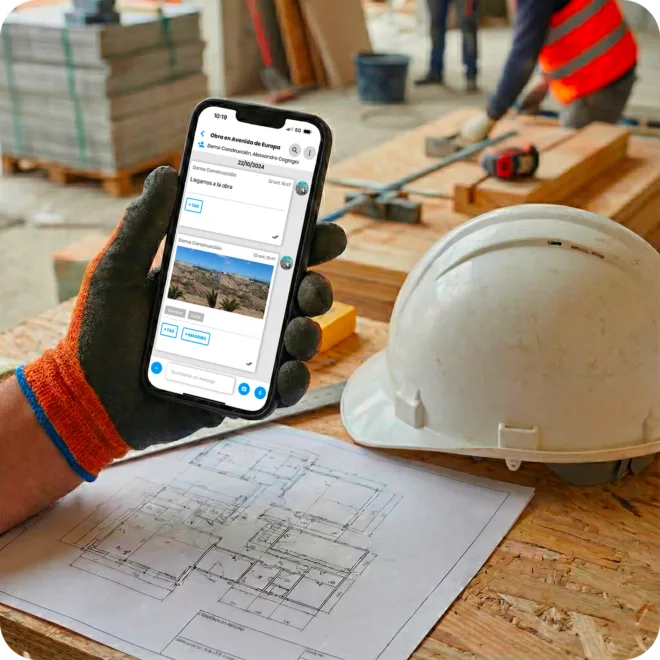 Elimina el caos: gestiona la obra fácilmente desde tu smartphone