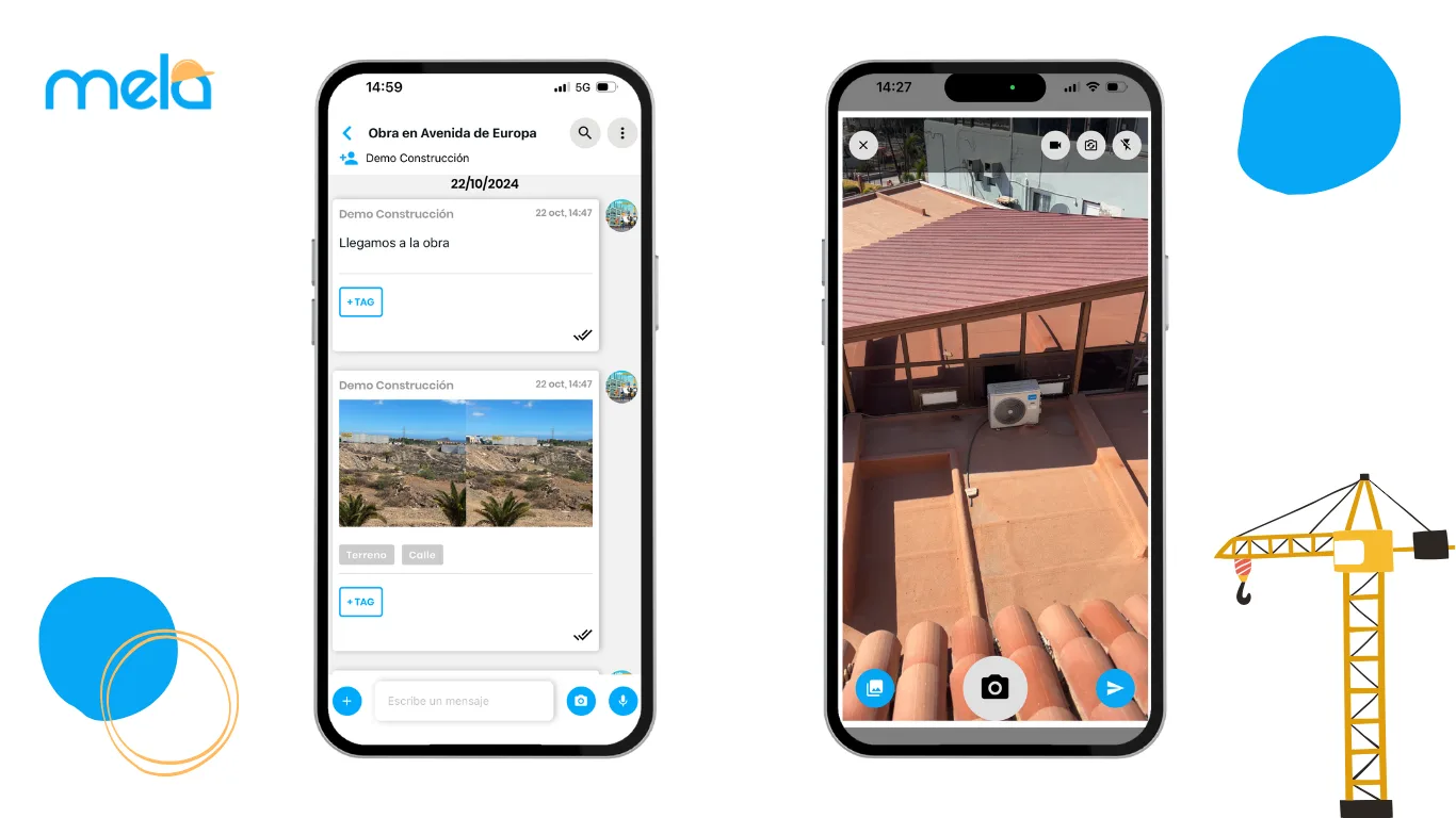 screenshot de la app Mela