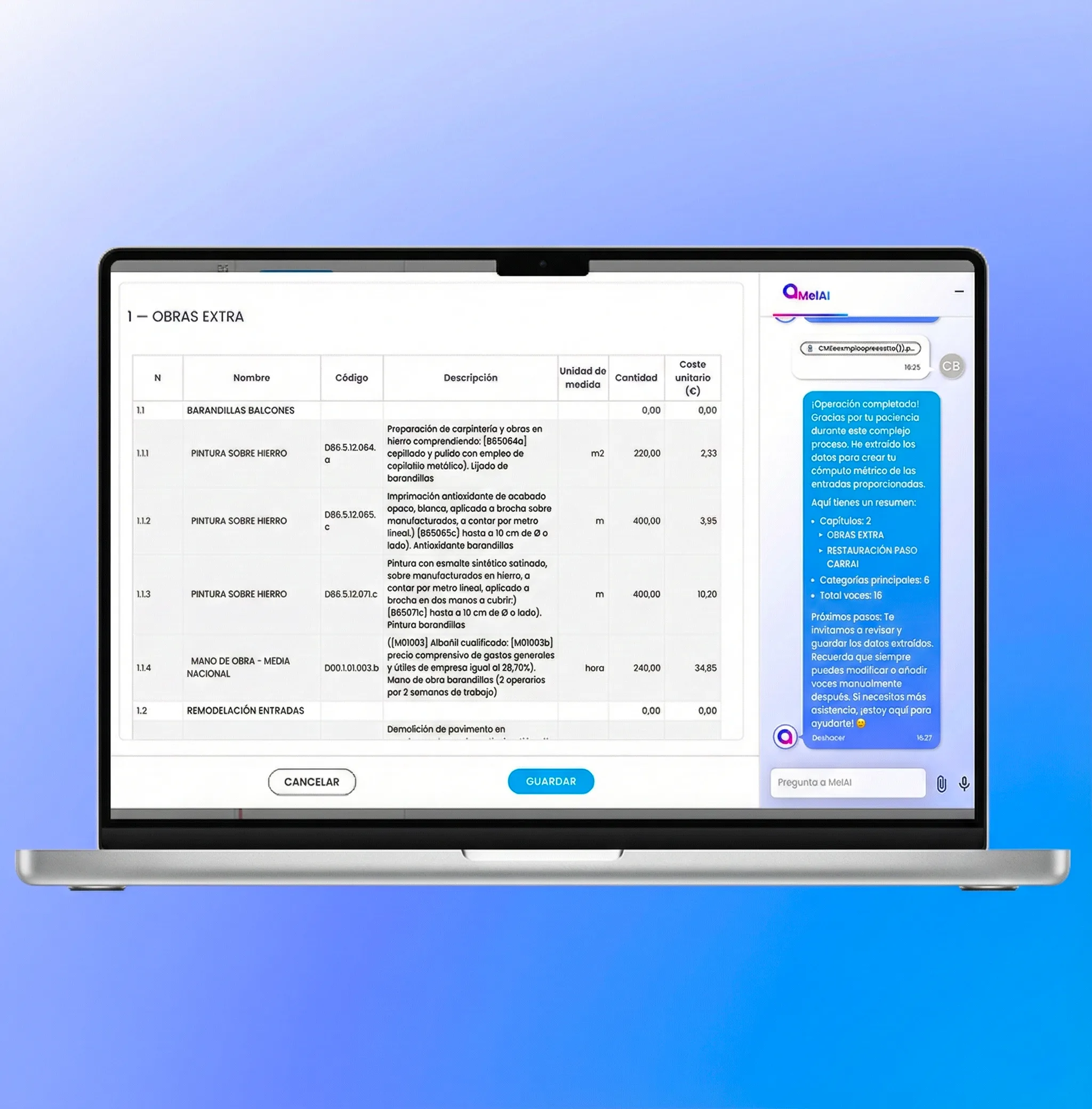 Computo metrico con ai spagna